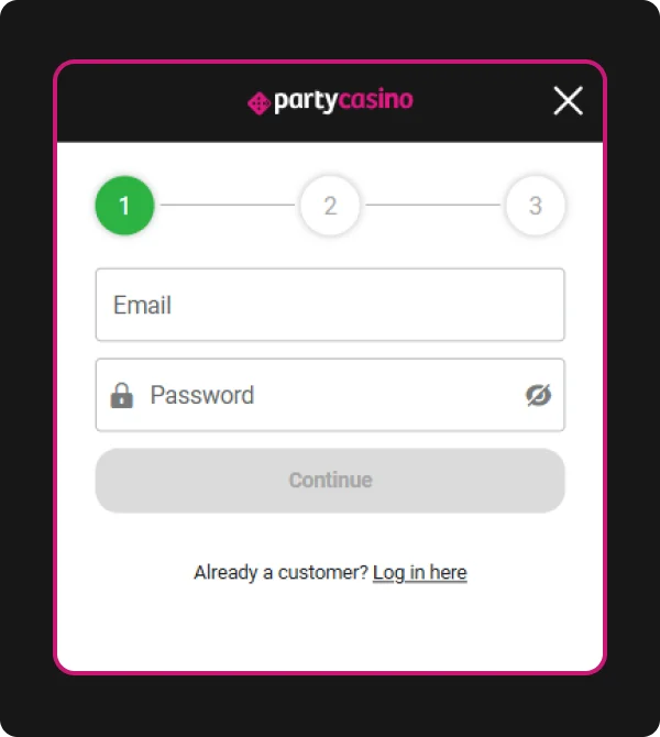partycasino Gameplay