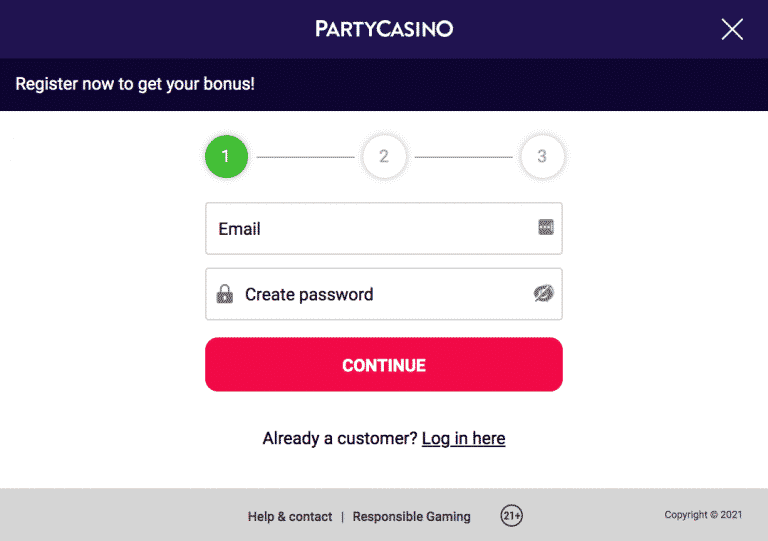 partycasino Gameplay